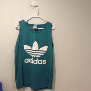 Vintage Adidas Trefoil 1990s Muscle tee tank top